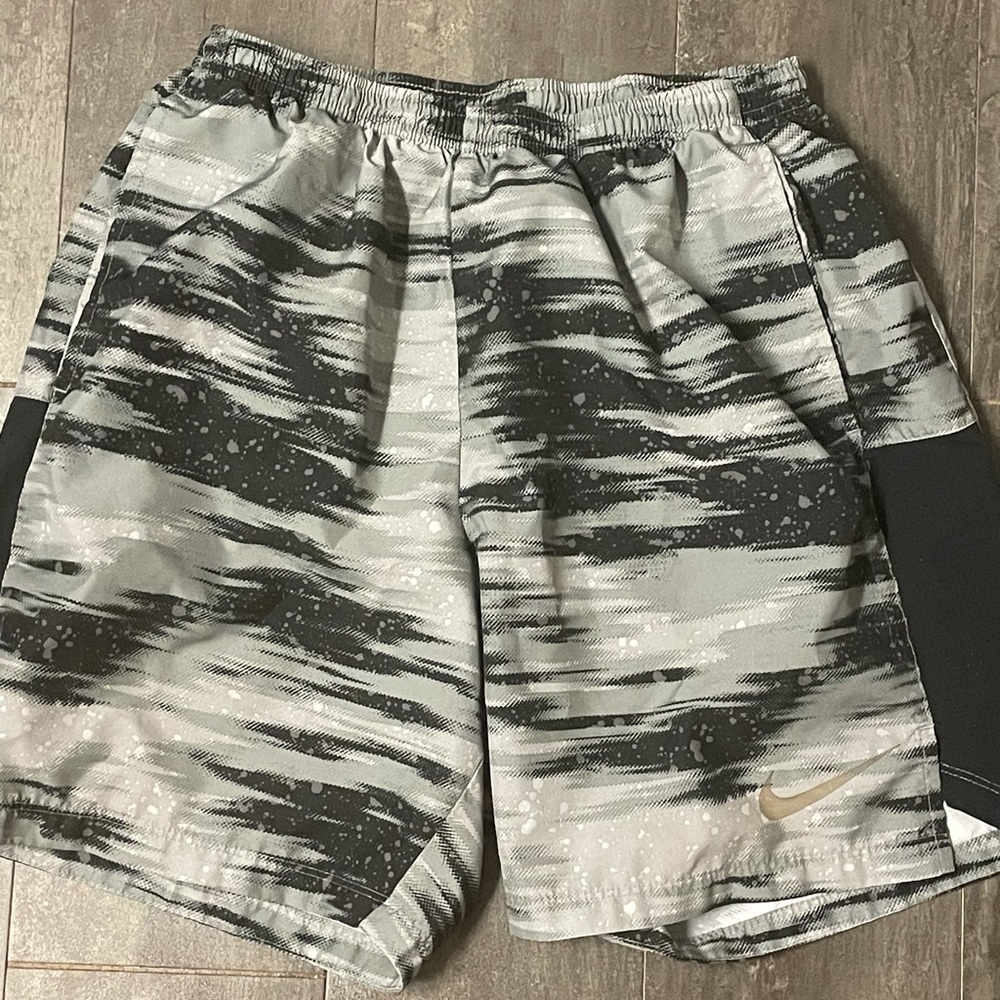 Gray Textured Nike Shorts